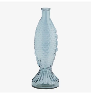 Madam Stoltz kala maljakko sininen 30 cm kuva
