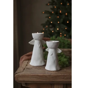 Majas Cottage enkeli maljakko / tuikkulyhty 13 cm kuva