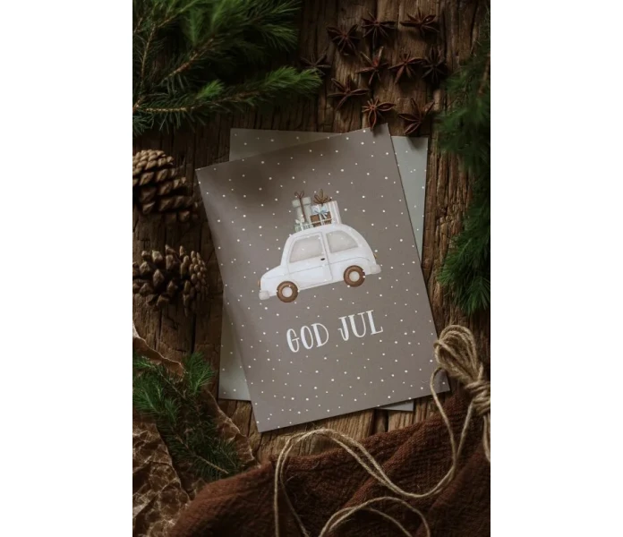 majas cottage joulukortti god jul 3 kuva