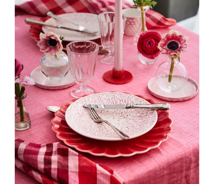 mateus lace light pink lautanen ruokalautanen vaaleanpunainen 20 cm 5 kuva