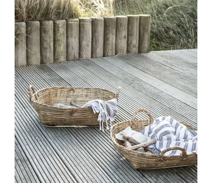 meraki tradition levea ja matala kori kahvoilla 50 cm kuva