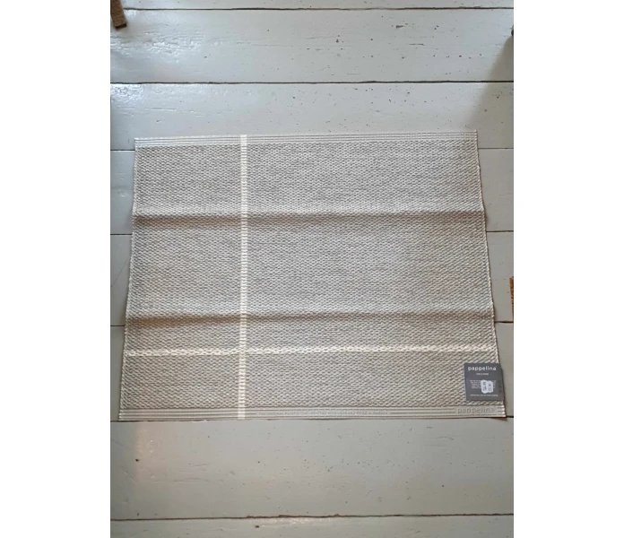 pappelina odd rare fred linen vanilla muovimatto sisamatto ulkomatto ulkokayttoon ovimatto pellava vanilja 70 x 60 cm kuva