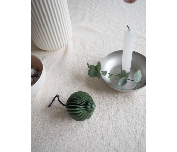 piironki paperikoriste hohtava vihrea pappersdekoration gron 2 kuva