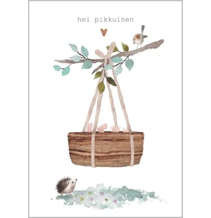 Putinki Henna Adel 2-osainen vauvakortti  - Hei pikkuinen kuva