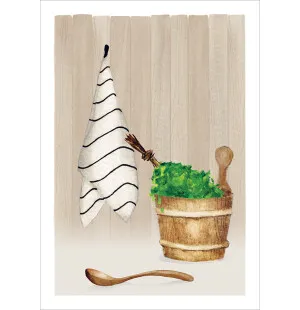 Putinki Henna Adel postikortti  - Sauna  kuva