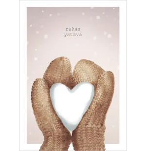 Putinki Henna Adel postikortti - Lumisydän kuva