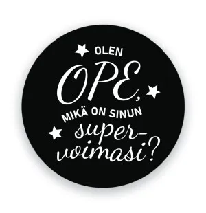 Putinki magneetti musta - Ope supervoima  kuva