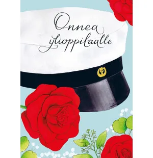 Putinki Natali Kit 2-osainen ylioppilaskortti - Onnea ylioppilaalle kuva