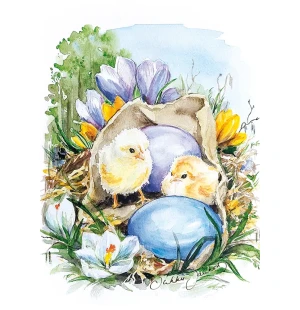 Putinki Sirkku Saukonoja pääsiäiskortti - Tiput kuva