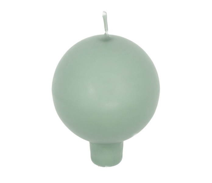 puttipaja jalallinen pallokynttila jalalla vihrea jade kuva