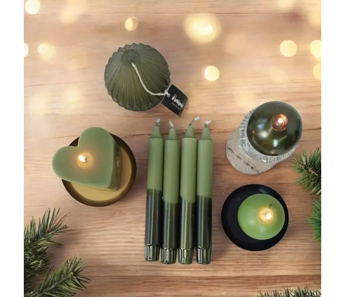 puttipaja juhlakruunu sammal vihrea kruunukynttila kuva