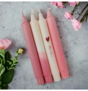 Puttipaja mietelausekruunukynttilät 4 kpl/pkt - Olet rakas kuva