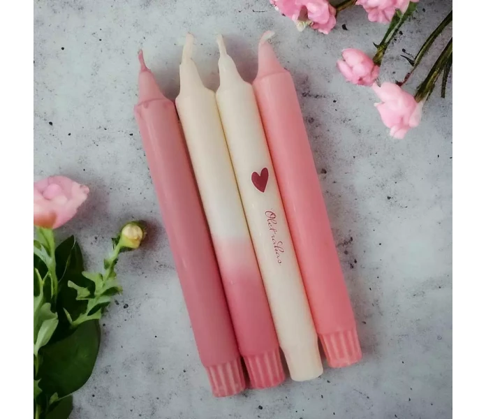 puttipaja kruunukynttilat mietelausekruunukynttila roosa olet rakas kuva