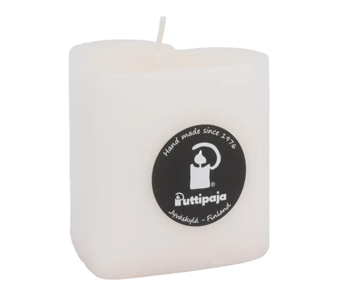 puttipaja sydankynttila kerma valkoinen hjarta ljus graddvit kuva