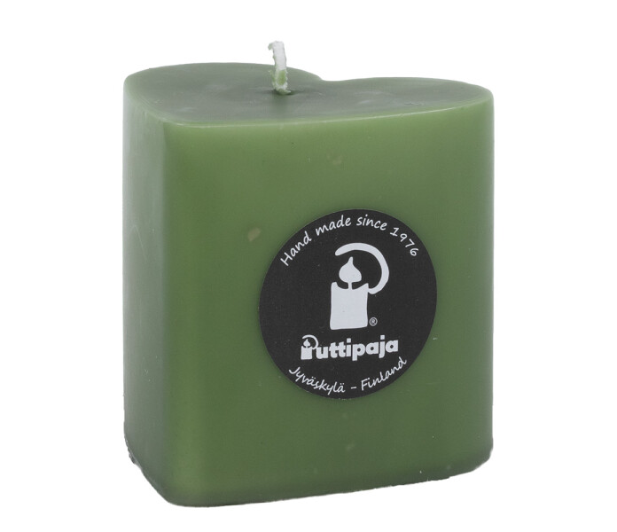 puttipaja sydankynttila vihrea hjarta ljus gron kuva