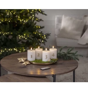 Star Trading LED-adventtikynttilät ja kaukosäädin  kuva