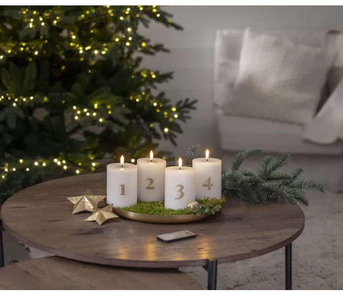 star trading flamme led kynttila adventtikynttila 4 nelja kappaletta kpl 2 kuva