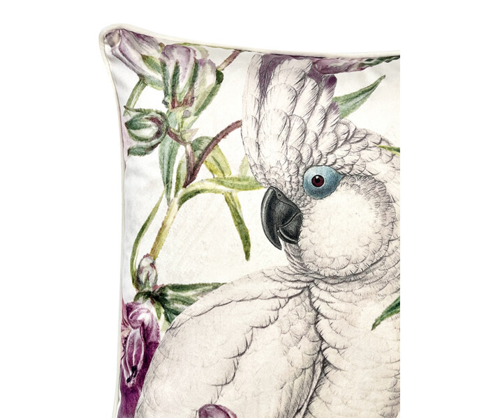 vanilla fly la170 cherr blossom papukaija lintu tyynynpaallinen pinkki valkoinen 50 x 50 cm 3 kuva